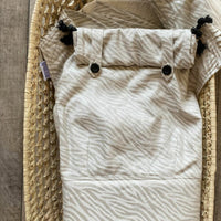 Pure Baby Love Draagzak Wrap en Go Baby - Linnen Zebra