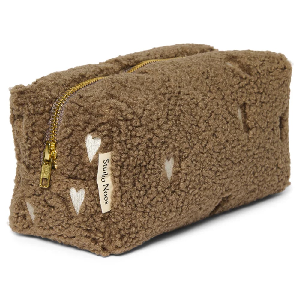 Studio Noos Etui - Brown Hearts Teddy Studio Noos