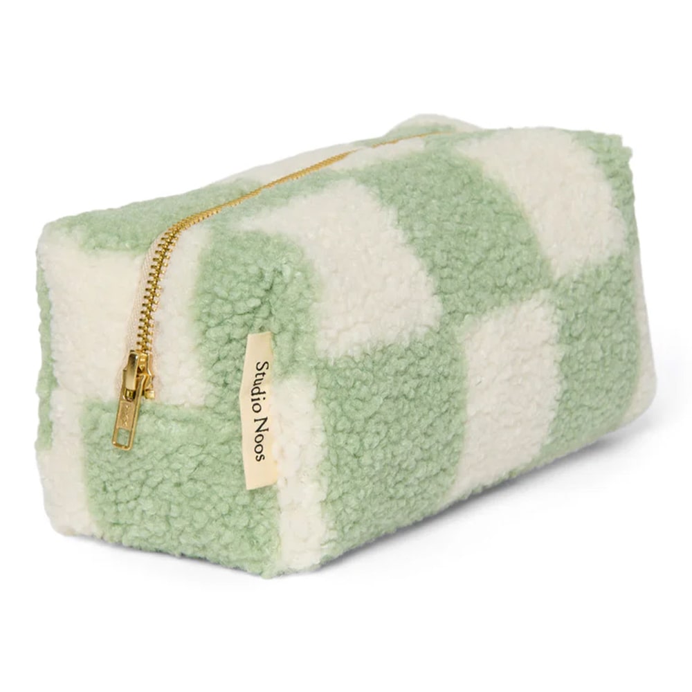 Studio Noos & BINIBAMBA Etui - Checked Pistachio Teddy Studio Noos