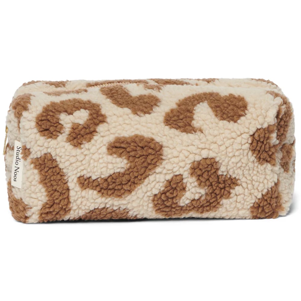 Studio Noos Etui - Ecru Leopard Teddy