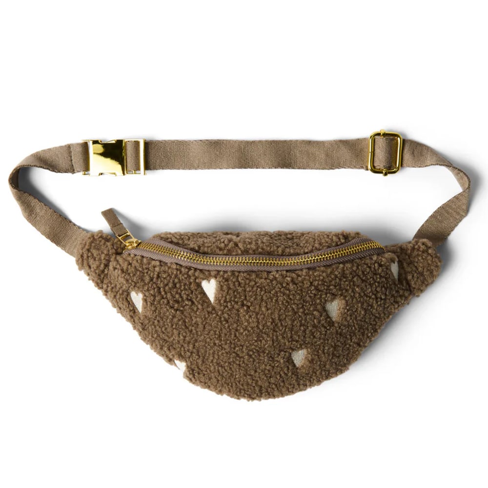 Studio Noos Mini Fanny Pack - Brown Hearts Teddy Studio Noos