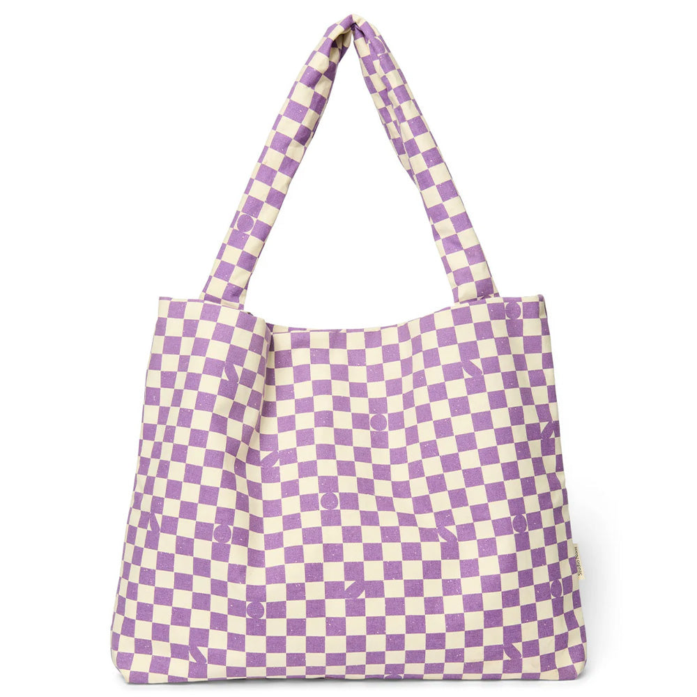 Studio Noos Mom Bag- Violet Checkerboard Studio Noos