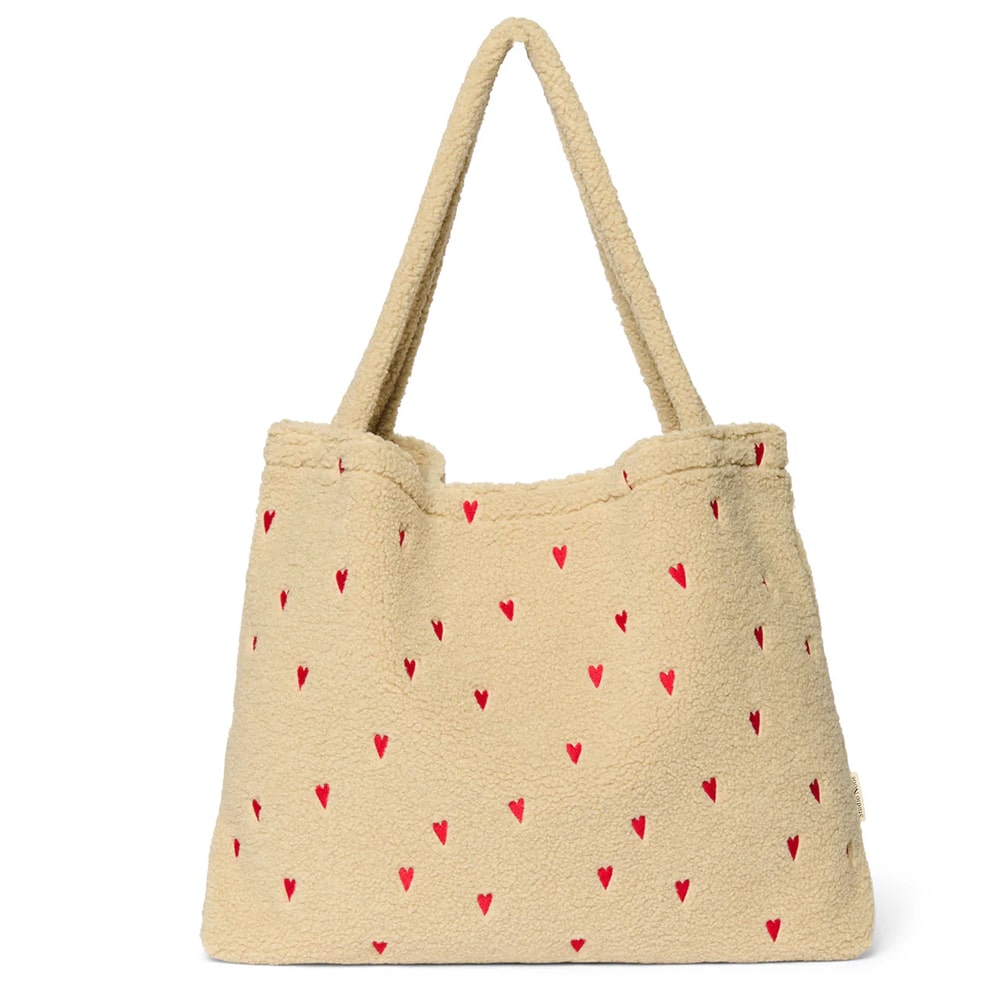 Studio Noos Mom - Bag - Ecru Hearts Teddy Studio Noos