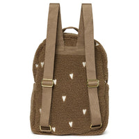 Studio Noos Rugtasje Met Voorvak - Brown Hearts Teddy Studio Noos