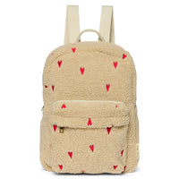 Studio Noos Rugtasje Met Voorvak - Ecru Hearts Teddy Studio Noos
