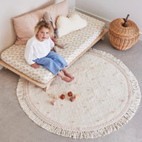 Tapis Petit Vloerkleed Emma Dots Pink 130x130cm Tapis Petit