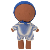 We Are Gommu Short Onesie - Dark Blue Striped
