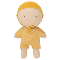 We Are Gommu Short Onesie - Yellow Striped