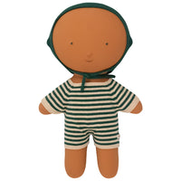 We Are Gommu Short Onesie - Green Striped
