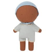 We Are Gommu Short Onesie - Light Blue Striped