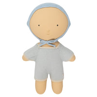 We Are Gommu Short Onesie - Light Blue Striped