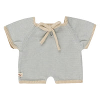 We Are Gommu Short Onesie - Light Blue Striped