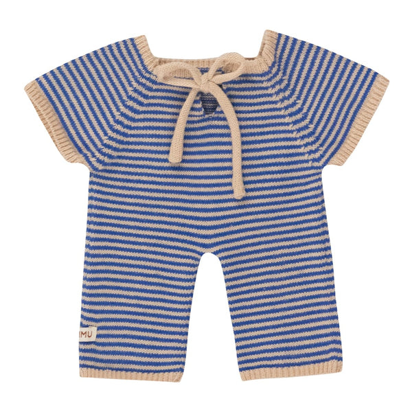 We Are Gommu Long Onesie - Dark Blue Striped