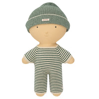 We Are Gommu Long Onesie - Green Striped