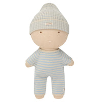 We Are Gommu Long Onesie - Light Blue Striped