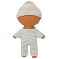 We Are Gommu Long Onesie - Light Blue Striped