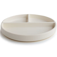 Mushie Siliconen bord - Ivory1-min