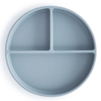 Mushie Siliconen bord - Powder Blue-min
