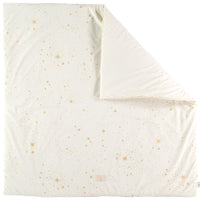 Nobodinoz Vierkante Speelmat 100 x 100cm - Wit Sterren2-min