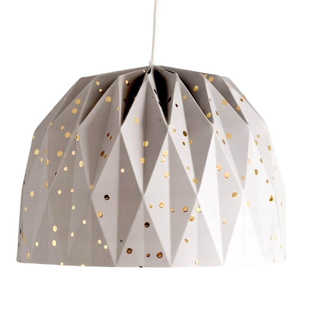 Tweelingen Design Lamp - Confetti Gold Grey-min