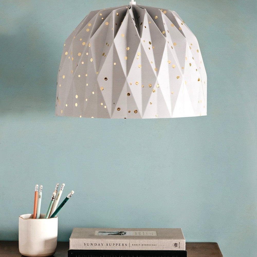 Tweelingen Design Lamp - Confetti Gold Grey1-min