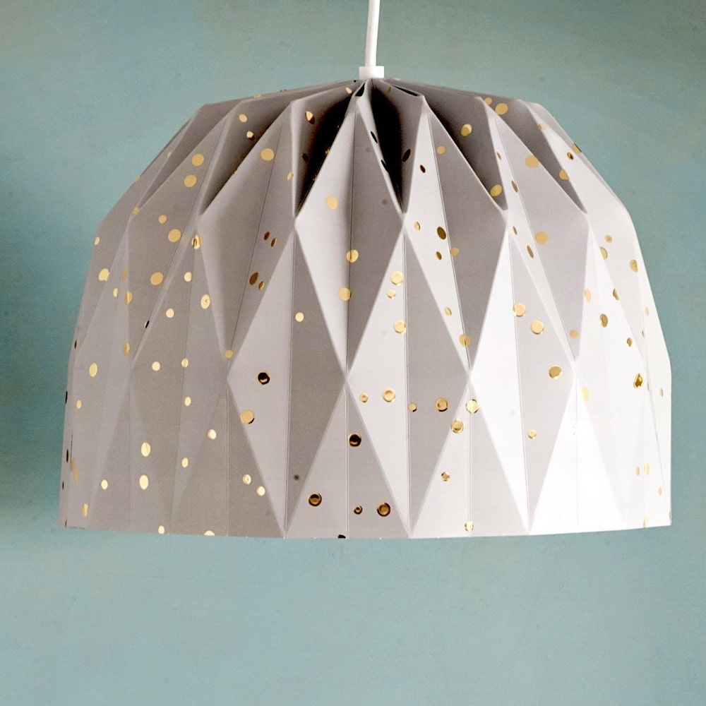 Tweelingen Design Lamp - Confetti Gold Grey2-min