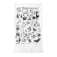 Wee Gallery Alfabet Wandkleed - Woodland-min