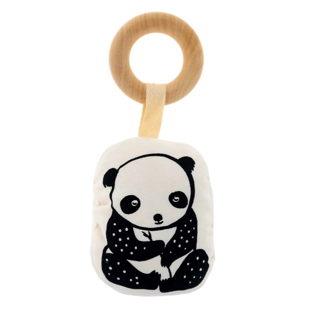 Wee Gallery Bijtring met Knuffeltje Panda-min