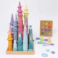 Grimms Bouwblokken Cilinders Groot Pastel Grimms