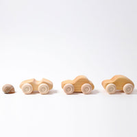 Grimms Houten Autos 6 stuks Naturel Grimms