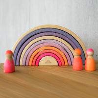 Grimms Regenboog Groot 10 delig Neon Roze Grimms