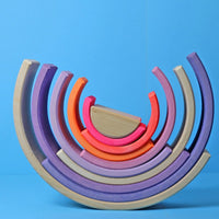 Grimms Regenboog Groot 10 delig Neon Roze Grimms
