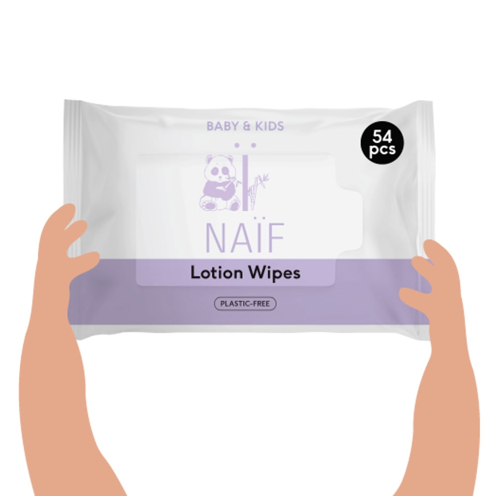 Naif Lotion Babydoekjes Single Pack 54st