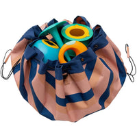 play-and-go-opbergzak-speelmat-outdoor-mokka-stripes