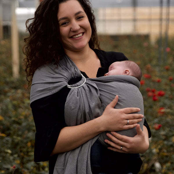 Pure Baby Love Ringsling Organic - Charcoal Grey