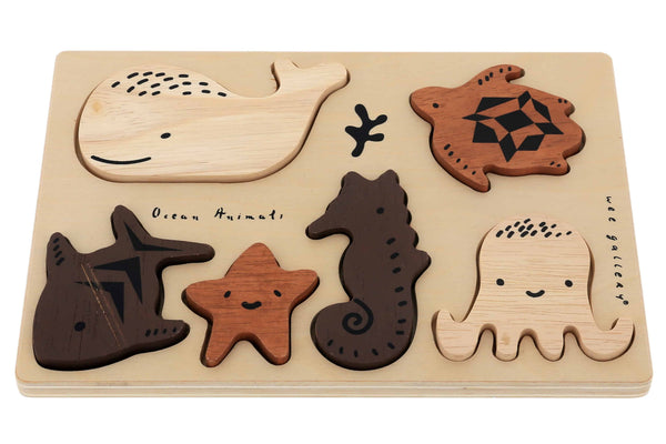 Wee Gallery Houten Puzzel - Ocean Animals