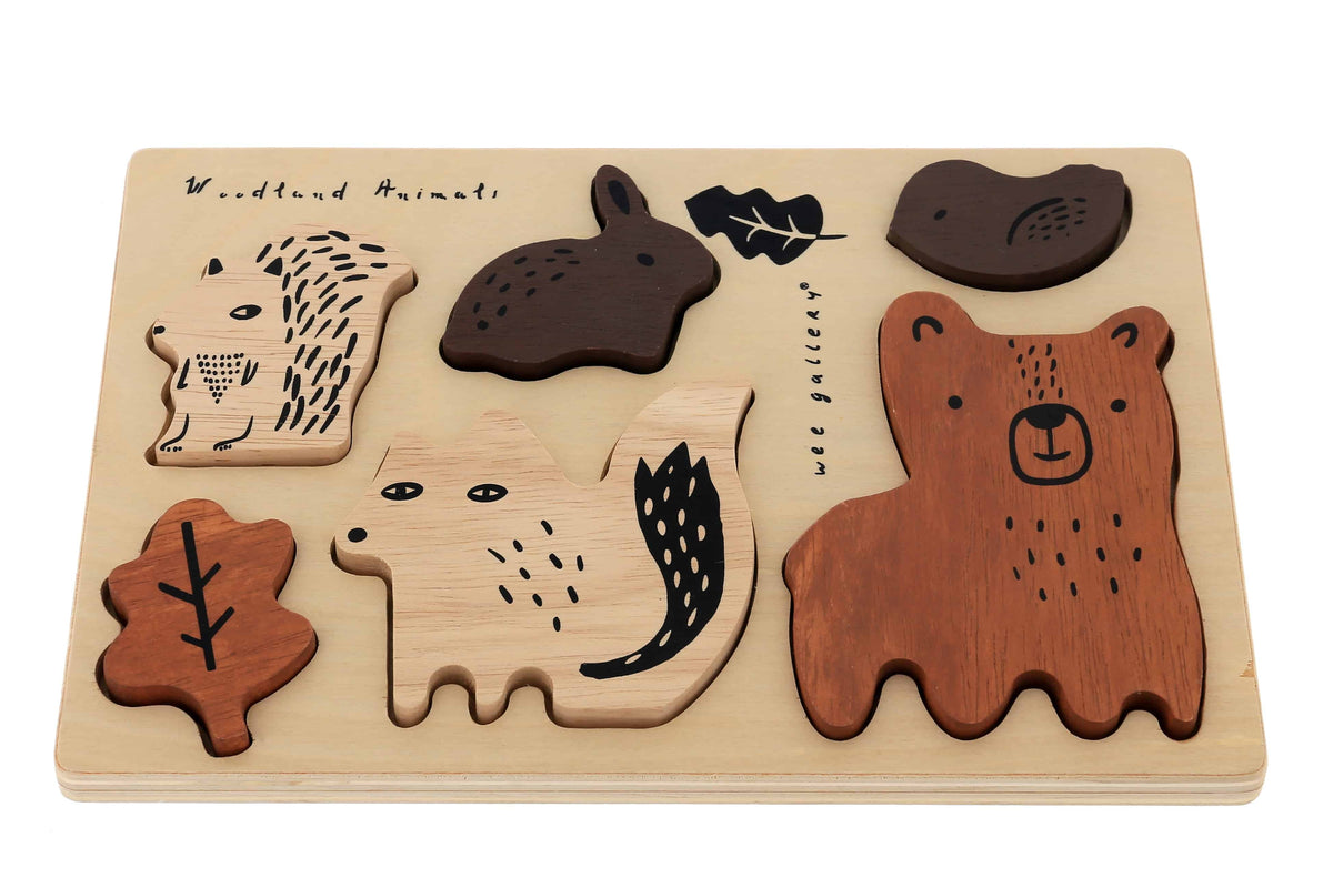 Wee Gallery Houten Puzzel - Woodland Animals